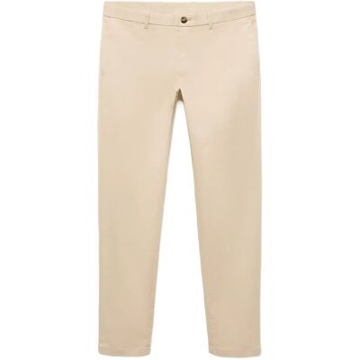 Mango Barna Slim-Fit Twill Chino Trousers 38 LIGHT BEIGE 38 Mango Barna Slim-Fit Twill Chino Trousers 38 LIGHT BEIGE 38
