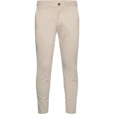 Mango Prato Cropped Tapered Chino Trousers 40 LIGHT BEIGE 40 Mango Prato Cropped Tapered Chino Trousers 40 LIGHT BEIGE 40