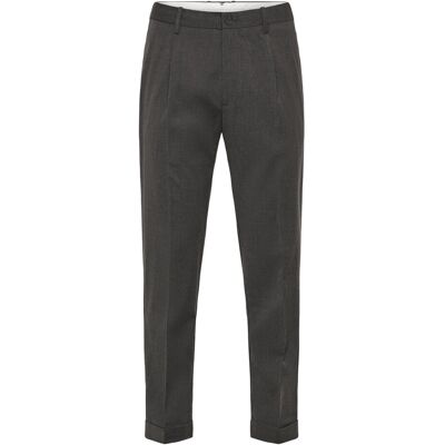 Mango Regular-Fit Pleated Trousers 42 MEDIUM GREY 42 Mango Regular-Fit Pleated Trousers 42 MEDIUM GREY 42