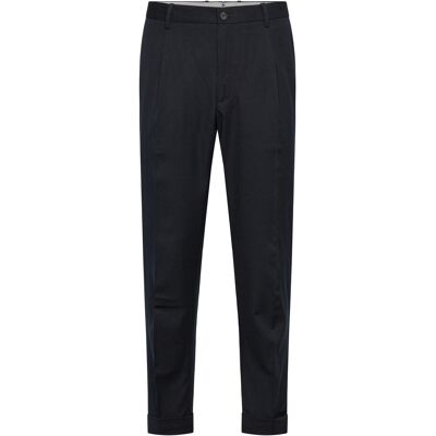 Mango Regular-Fit Pleated Trousers 42 NAVY 42 Mango Regular-Fit Pleated Trousers 42 NAVY 42