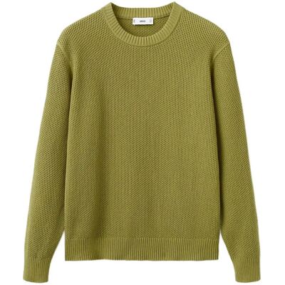 Mango Medium-Knit Microstructure Sweater XL BRIGHT GREEN XL Mango Medium-Knit Microstructure Sweater XL BRIGHT GREEN XL