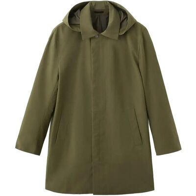 Mango Water-Repellent Parka With Removable Hood XL DARK GREEN XL Mango Water-Repellent Parka With Removable Hood XL DARK GREEN XL