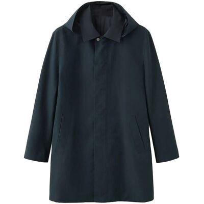 Mango Water-Repellent Parka With Removable Hood XL NAVY XL Mango Water-Repellent Parka With Removable Hood XL NAVY XL