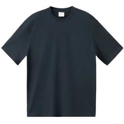 Mango Heavy Weight Relaxed Fit T-Shirt M NAVY M Mango Heavy Weight Relaxed Fit T-Shirt M NAVY M