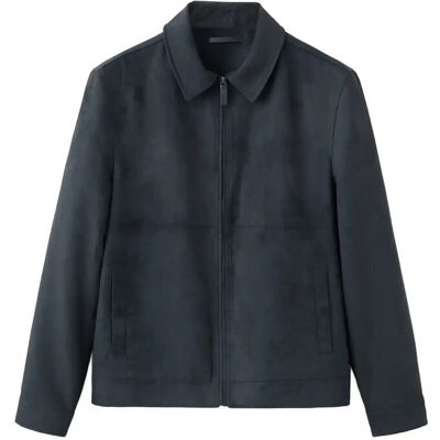 Mango Suede Effect Jacket L NAVY L Mango Suede Effect Jacket L NAVY L