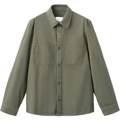 Mango 100% Cotton Overshirt With Pockets XL BEIGE - KHAKI XL Mango 100% Cotton Overshirt With Pockets XL BEIGE - KHAKI XL