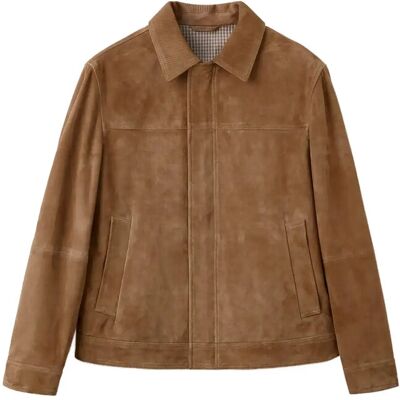 Mango 100% Leather Jacket With Pockets S DARK BROWN S Mango 100% Leather Jacket With Pockets S DARK BROWN S
