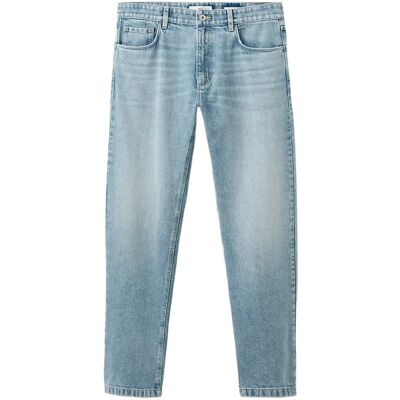 Mango Straight Fit Cotton-Linen Jeans 46 OPEN BLUE 46 Mango Straight Fit Cotton-Linen Jeans 46 OPEN BLUE 46