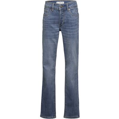 Mango Slim-Fit Jeans With Buttons L OPEN BLUE L Mango Slim-Fit Jeans With Buttons L OPEN BLUE L