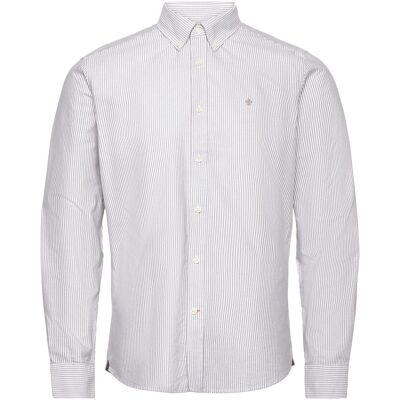 Morris Douglas Stripe Shirt-Slim Fit XXL BROWN XXL Morris Douglas Stripe Shirt-Slim Fit XXL BROWN XXL
