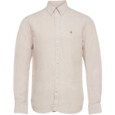 Morris Douglas Linen Shirt-Classic Fit XL KHAKI XL Morris Douglas Linen Shirt-Classic Fit XL KHAKI XL