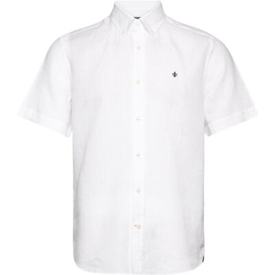 Morris Douglas Linen Ss Shirt-Classic Fit M WHITE M Morris Douglas Linen Ss Shirt-Classic Fit M WHITE M