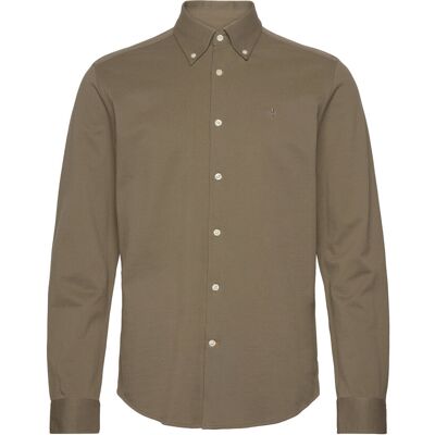 Morris Eddie Pique Shirt - Slim Fit XXL OLIVE XXL Morris Eddie Pique Shirt - Slim Fit XXL OLIVE XXL