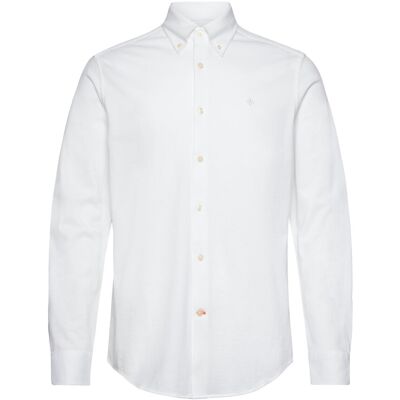 Morris Eddie Pique Shirt - Slim Fit XXXL WHITE XXXL Morris Eddie Pique Shirt - Slim Fit XXXL WHITE XXXL
