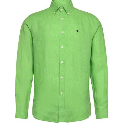 Morris Douglas Linen Shirt-Classic Fit S GREEN S Morris Douglas Linen Shirt-Classic Fit S GREEN S