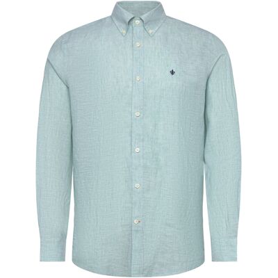 Morris Douglas Linen Shirt-Classic Fit XL GREEN XL Morris Douglas Linen Shirt-Classic Fit XL GREEN XL