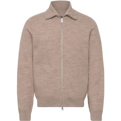 Morris Cork Knitted Zip Jacket L KHAKI L Morris Cork Knitted Zip Jacket L KHAKI L