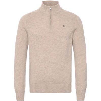 Morris New Hertford Half Zip S KHAKI S Morris New Hertford Half Zip S KHAKI S