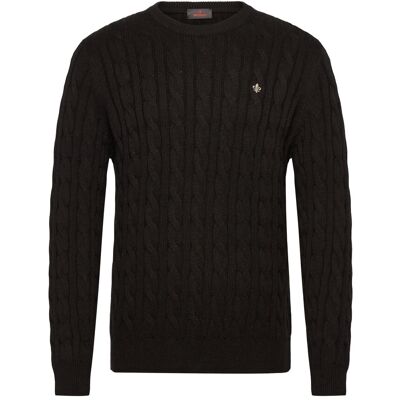 Morris Nathan Cable Oneck XL BROWN XL Morris Nathan Cable Oneck XL BROWN XL