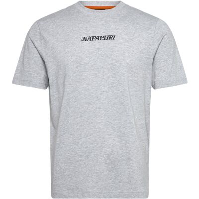 Napapijri S-Flint Ss Fancy Fx3 XL LIGHT GREY MELANGE XL Napapijri S-Flint Ss Fancy Fx3 XL LIGHT GREY MELANGE XL