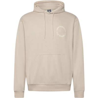 New Balance Circular Logo Hoodie S TIMBERWOLF S New Balance Circular Logo Hoodie S TIMBERWOLF S
