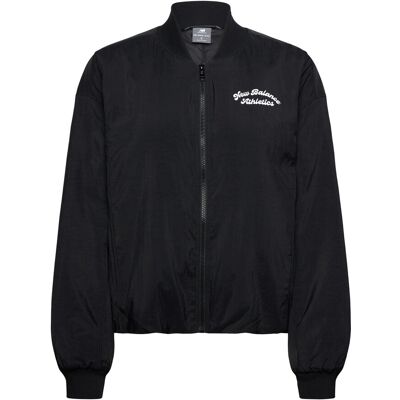 New Balance Linear Heritage Woven Bomber Jacket M BLACK M New Balance Linear Heritage Woven Bomber Jacket M BLACK M