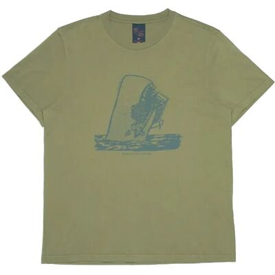 Nudie Jeans Roy Shop-Chop T-Shirt Green L GREEN L Nudie Jeans Roy Shop-Chop T-Shirt Green L GREEN L
