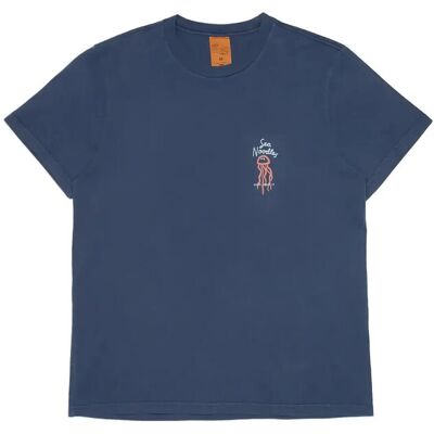Nudie Jeans Roy Sea Noodles T-Shirt Dark Blue S DARK BLUE S Nudie Jeans Roy Sea Noodles T-Shirt Dark Blue S DARK BLUE S