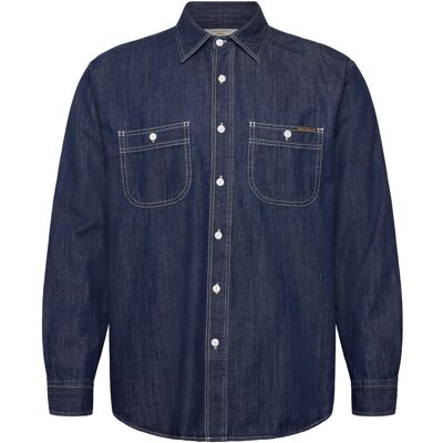 Nudie Jeans Julian Denim Shirt Rinsed X L BLUE X L Nudie Jeans Julian Denim Shirt Rinsed X L BLUE X L