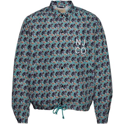 Nudie Jeans Josef Coach Jkt Logo Boy L TURQUOISE L Nudie Jeans Josef Coach Jkt Logo Boy L TURQUOISE L