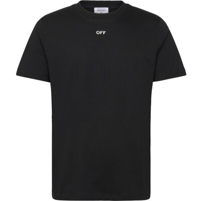 Off-White Stitch Arr Slim S/S Tee L BLACK-WHITE L Off-White Stitch Arr Slim S/S Tee L BLACK-WHITE L