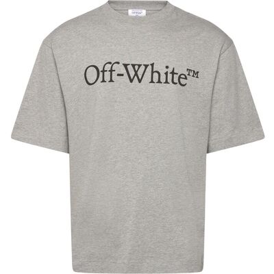 Off-White Big Bookish Skate S/S Tee XS LIGHT GREY MELANGE-BLACK XS Off-White Big Bookish Skate S/S Tee XS LIGHT GREY MELANGE-BLACK XS