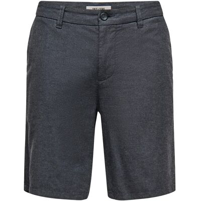 ONLY & SONS Onsmark 0011 Cotton Linen Shorts Noos L BLACK L ONLY & SONS Onsmark 0011 Cotton Linen Shorts Noos L BLACK L