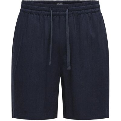 ONLY & SONS Onstel Visc Lin Shorts 0075 Cs XS DARK NAVY XS ONLY & SONS Onstel Visc Lin Shorts 0075 Cs XS DARK NAVY XS