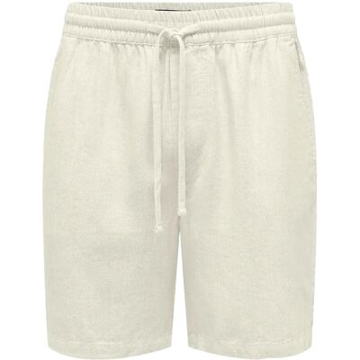 ONLY & SONS Onstel Visc Lin Shorts 0075 Cs L WHITE L ONLY & SONS Onstel Visc Lin Shorts 0075 Cs L WHITE L