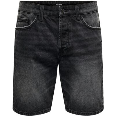 ONLY & SONS Onsedge Pim Dnm Shorts Box Vd XS WASHED BLACK XS ONLY & SONS Onsedge Pim Dnm Shorts Box Vd XS WASHED BLACK XS