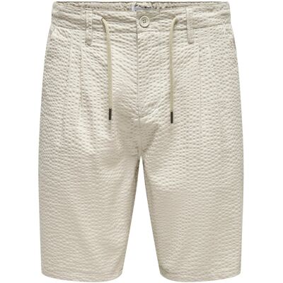 ONLY & SONS Onsleo Life 0009 Seersucker Shorts Noos S SILVER LINING S ONLY & SONS Onsleo Life 0009 Seersucker Shorts Noos S SILVER LINING S