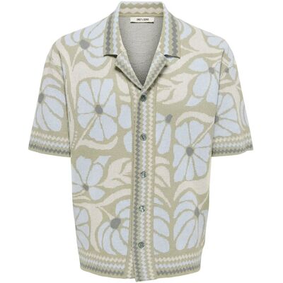 ONLY & SONS Onsduke Rlx Jaq Ss Shirt Knit XXL SILVER SAGE XXL ONLY & SONS Onsduke Rlx Jaq Ss Shirt Knit XXL SILVER SAGE XXL