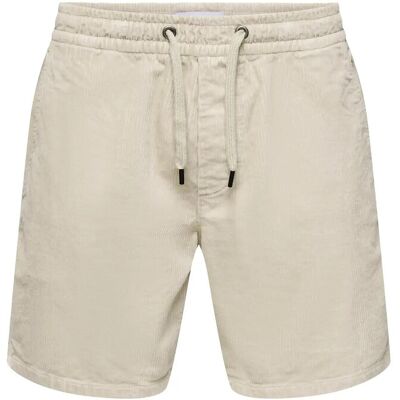 ONLY & SONS Onstel Corduroy 0185 Shorts Vd XS SILVER LINING XS ONLY & SONS Onstel Corduroy 0185 Shorts Vd XS SILVER LINING XS