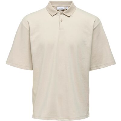 ONLY & SONS Onscaspian Aut Ss Polo M SILVER LINING M ONLY & SONS Onscaspian Aut Ss Polo M SILVER LINING M