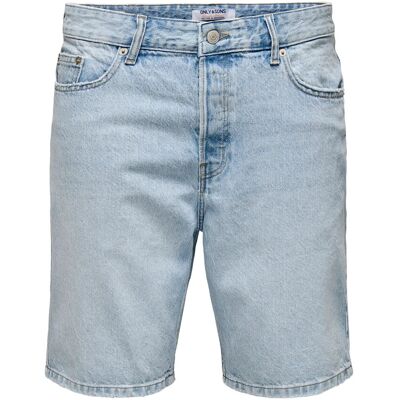 ONLY & SONS Onsedge Lb 2041 Tai Dnm Shorts Noos XS LIGHT BLUE DENIM XS ONLY & SONS Onsedge Lb 2041 Tai Dnm Shorts Noos XS LIGHT BLUE DENIM XS
