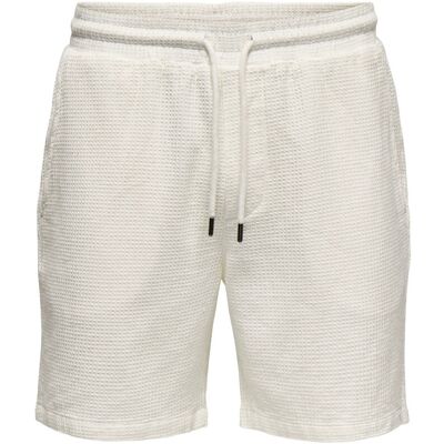ONLY & SONS Onsbertil Waffle Shorts L CLOUD DANCER L ONLY & SONS Onsbertil Waffle Shorts L CLOUD DANCER L