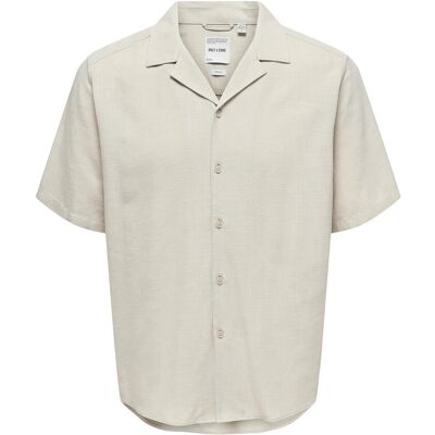 ONLY & SONS Onsjannick Structure Ss Resort Shirt XL SILVER LINING XL ONLY & SONS Onsjannick Structure Ss Resort Shirt XL SILVER LINING XL