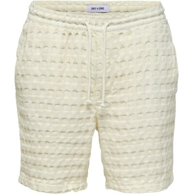 ONLY & SONS Onstel Braddock Waffle Shorts L EGRET L ONLY & SONS Onstel Braddock Waffle Shorts L EGRET L