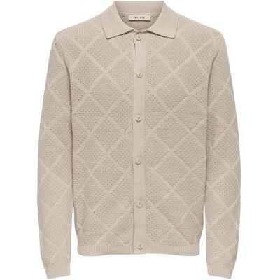 ONLY & SONS Onsmap Life Reg Cardigan Knit S SILVER LINING S ONLY & SONS Onsmap Life Reg Cardigan Knit S SILVER LINING S