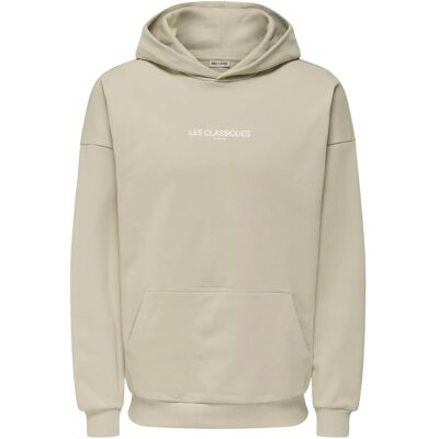 ONLY & SONS Onsles Classiques Ovz Hoodie XXL SILVER LINING XXL ONLY & SONS Onsles Classiques Ovz Hoodie XXL SILVER LINING XXL