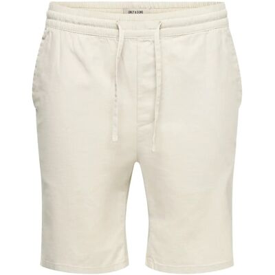 ONLY & SONS Onsreid Slim 0571 Slub Shorts Vd XS SILVER LINING XS ONLY & SONS Onsreid Slim 0571 Slub Shorts Vd XS SILVER LINING XS