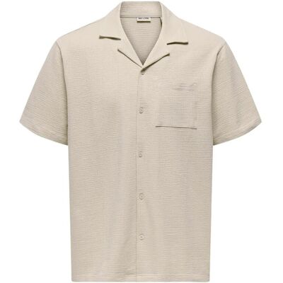 ONLY & SONS Onskian Life Seersucker Ss Shirt Noos XXL SILVER LINING XXL ONLY & SONS Onskian Life Seersucker Ss Shirt Noos XXL SILVER LINING XXL