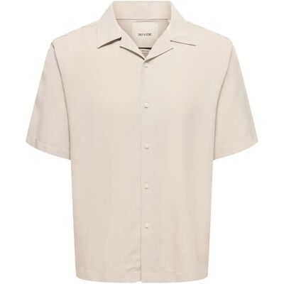ONLY & SONS Onsperu Ss Reg Tencel Shirt Noos XS SILVER LINING XS ONLY & SONS Onsperu Ss Reg Tencel Shirt Noos XS SILVER LINING XS