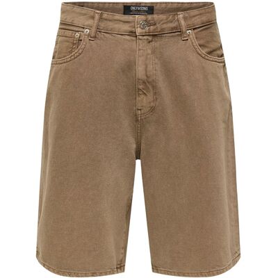 ONLY & SONS Onscarl Ball. Brown 6602 Tai Dnm Shorts L BROWN DENIM L ONLY & SONS Onscarl Ball. Brown 6602 Tai Dnm Shorts L BROWN DENIM L